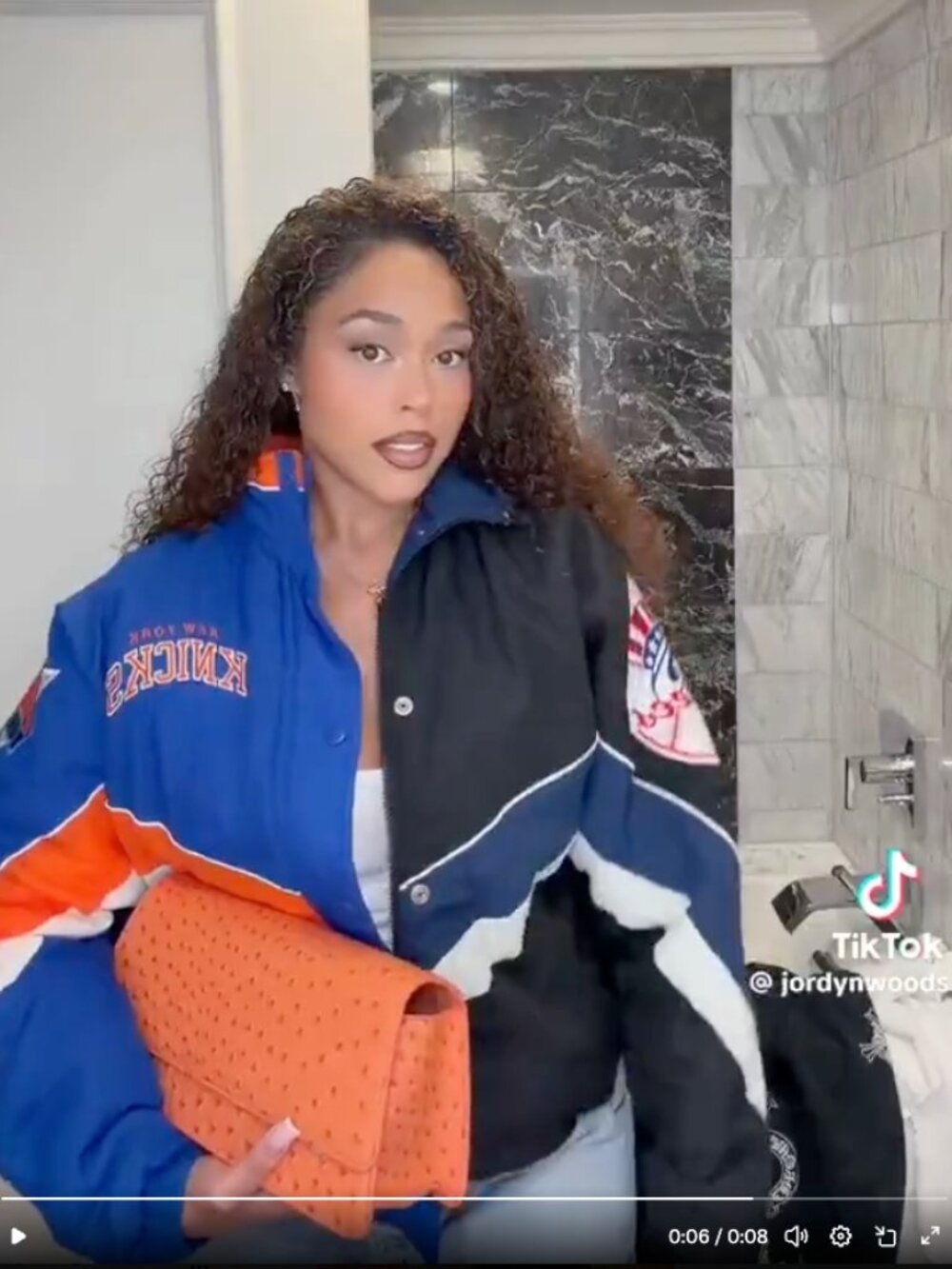 New York Knicks x Yankees Starter Jacket Medium - Picture 3 of 16
